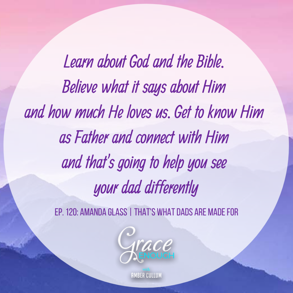 Get to know the God of the Bible. God as father and it will help you relate to your dad differently
