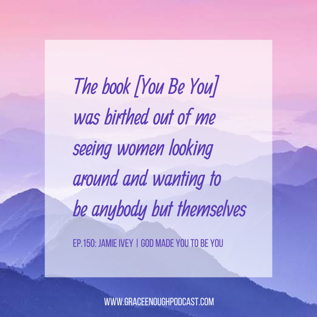 The book [You Be You] was birthed out of me seeing women looking around and wanting to be anybody but themselves