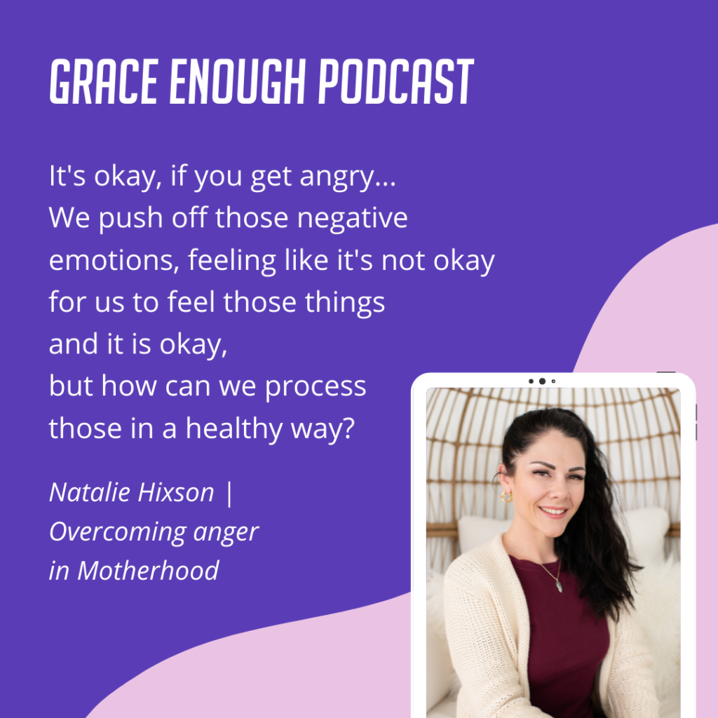 It's okay, if you get angry... We push off those negative emotions, feeling like it's not okay for us to feel those things and it is okay, but how can we process those in a healthy way?